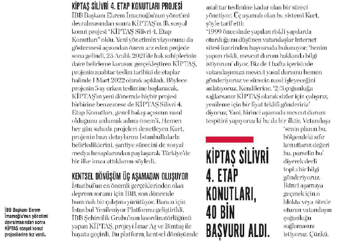 İstanbul Bülteni 6 / 01.01.2022